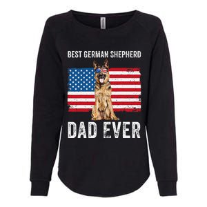 German Shepherd Dad American Flag Dog Lover Owner Gsd Dad Womens California Wash Sweatshirt