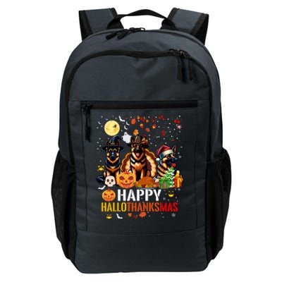 German Shepherd Dog Happy Halloween Thanksgiving Christmas Long Sleeve Daily Commute Backpack