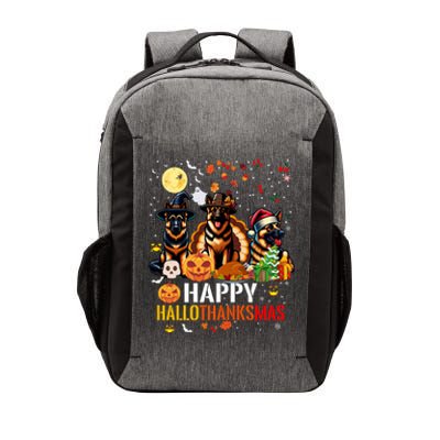 German Shepherd Dog Happy Halloween Thanksgiving Christmas Long Sleeve Vector Backpack