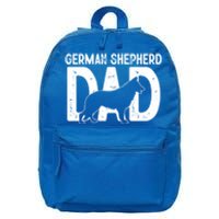 Ger Shepherd Dog Lover Funny Cute Puppy Dad Father Great Gift 16 in Basic Backpack