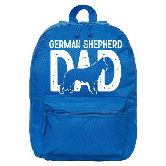 Ger Shepherd Dog Lover Funny Cute Puppy Dad Father Great Gift 16 in Basic Backpack