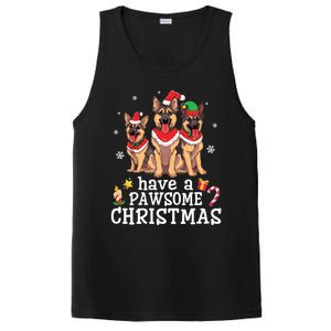 Ger Shepherd Dogs Merry Mom Dad Have A Pawsome Christmas Great Gift PosiCharge Competitor Tank