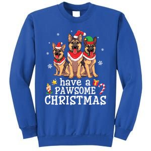 Ger Shepherd Dogs Merry Mom Dad Have A Pawsome Christmas Great Gift Sweatshirt