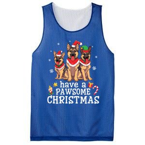 Ger Shepherd Dogs Merry Mom Dad Have A Pawsome Christmas Great Gift Mesh Reversible Basketball Jersey Tank