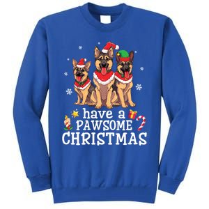 Ger Shepherd Dogs Merry Mom Dad Have A Pawsome Christmas Great Gift Tall Sweatshirt