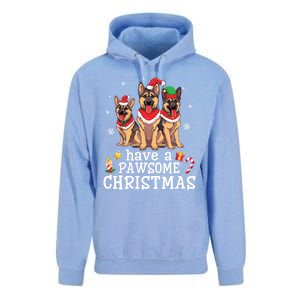 Ger Shepherd Dogs Merry Mom Dad Have A Pawsome Christmas Great Gift Unisex Surf Hoodie