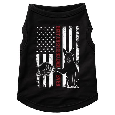 German Shepherd Dad Dog American Flag Doggie Tank