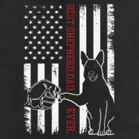 German Shepherd Dad Dog American Flag Beanie