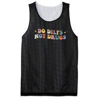 Groovy Style Do Dilfs Not Drugs Funny Joke Mesh Reversible Basketball Jersey Tank