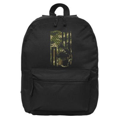 German Shepherd Dog Lover Shepherd 16 in Basic Backpack
