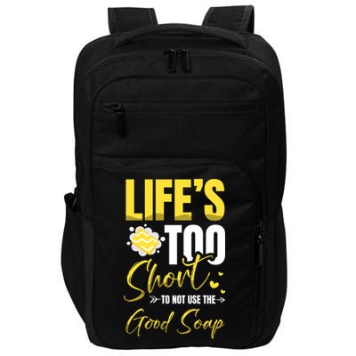 Good Soap Dealer Soap Maker Saponification Geek Great Gift Impact Tech Backpack