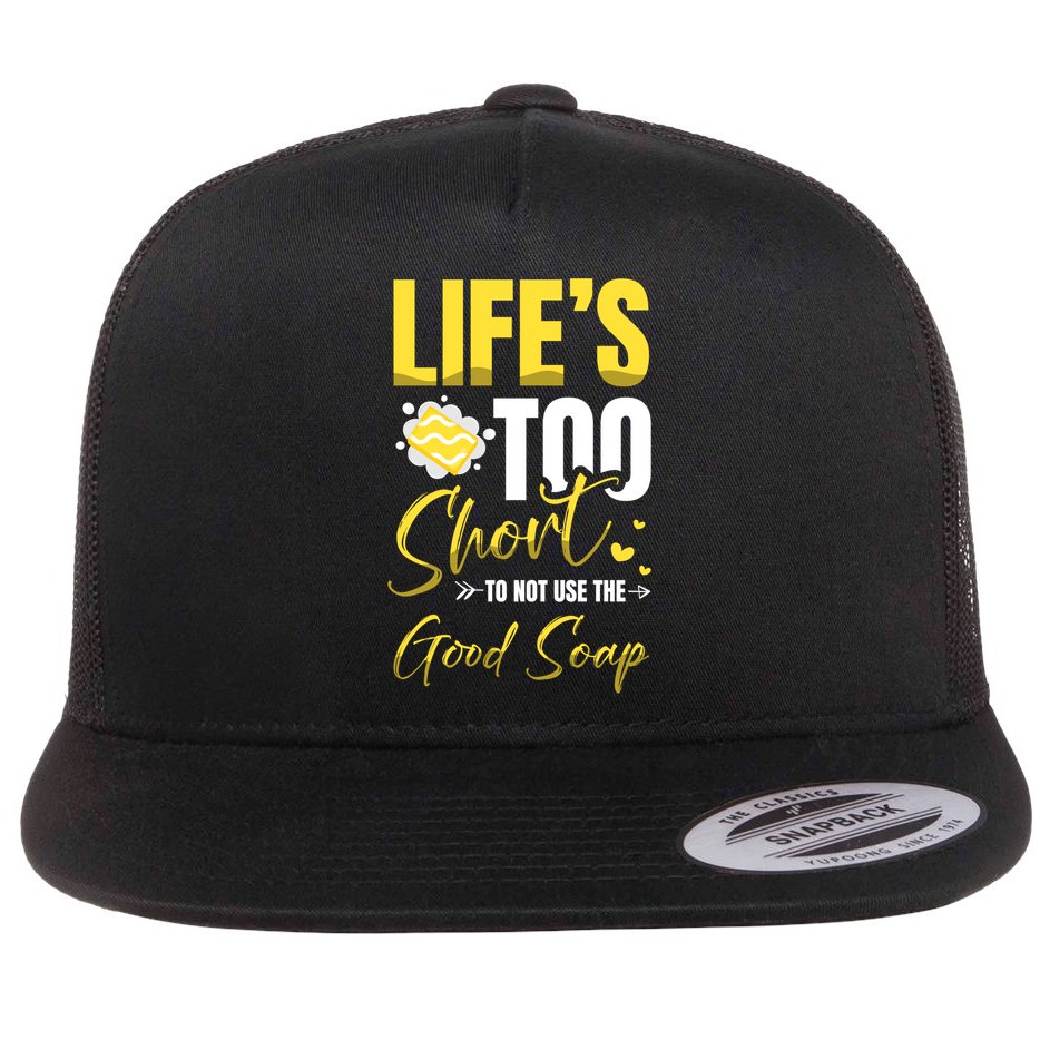 Good Soap Dealer Soap Maker Saponification Geek Great Gift Flat Bill Trucker Hat