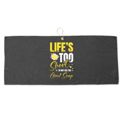 Good Soap Dealer Soap Maker Saponification Geek Great Gift Large Microfiber Waffle Golf Towel