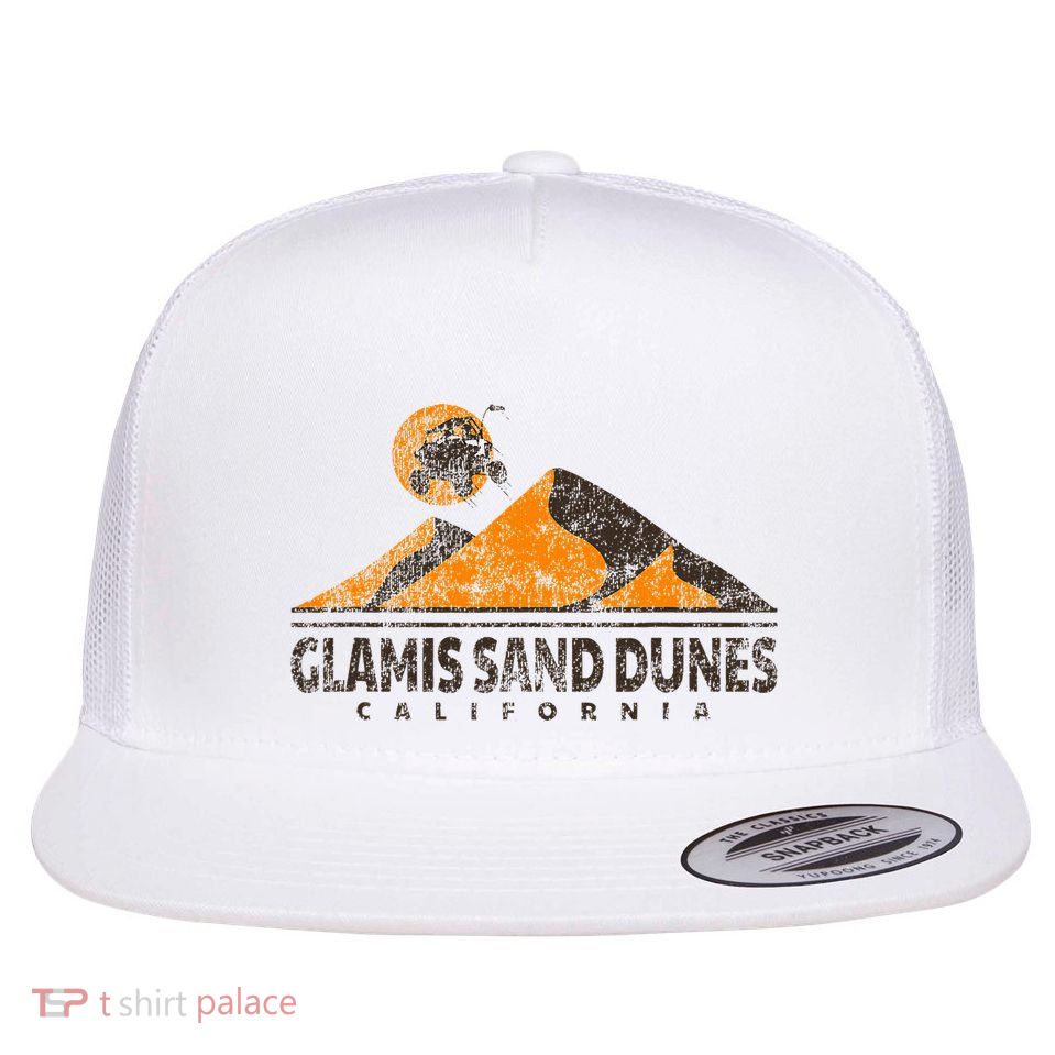 Glamis Sand Dunes California All Terrain Vehicle Atv Flat Bill Trucker Hat