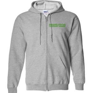 Gardener Seeking Desperate Women Funny Gardening Lover Quote Full Zip Hoodie