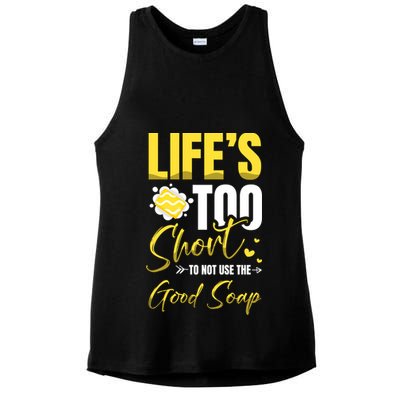 Good Soap Dealer Soap Maker Saponification Geek Meaningful Gift Ladies PosiCharge Tri-Blend Wicking Tank