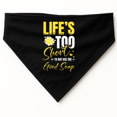 Good Soap Dealer Soap Maker Saponification Geek Meaningful Gift USA-Made Doggie Bandana
