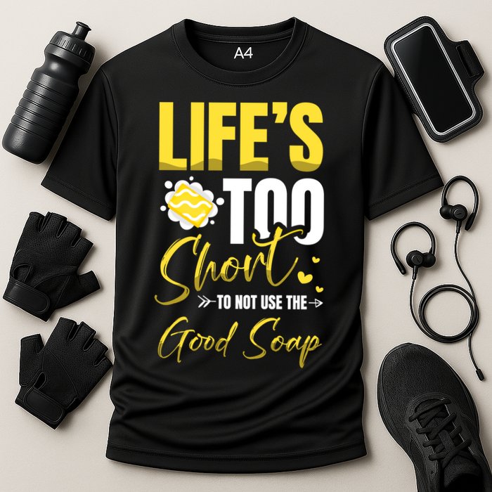 Good Soap Dealer Soap Maker Saponification Geek Meaningful Gift Cooling Performance Crew T-Shirt