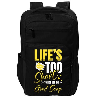 Good Soap Dealer Soap Maker Saponification Geek Meaningful Gift Impact Tech Backpack