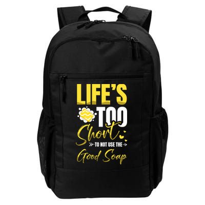 Good Soap Dealer Soap Maker Saponification Geek Meaningful Gift Backpack