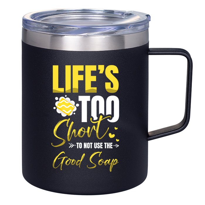 Good Soap Dealer Soap Maker Saponification Geek Meaningful Gift 12oz Stainless Steel Coffee Mug