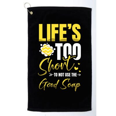Good Soap Dealer Soap Maker Saponification Geek Meaningful Gift Golf Towel