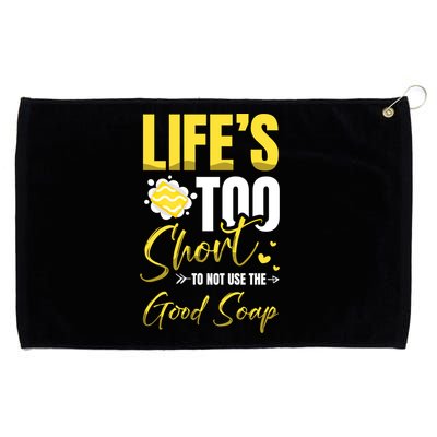 Good Soap Dealer Soap Maker Saponification Geek Meaningful Gift Grommeted Golf Towel