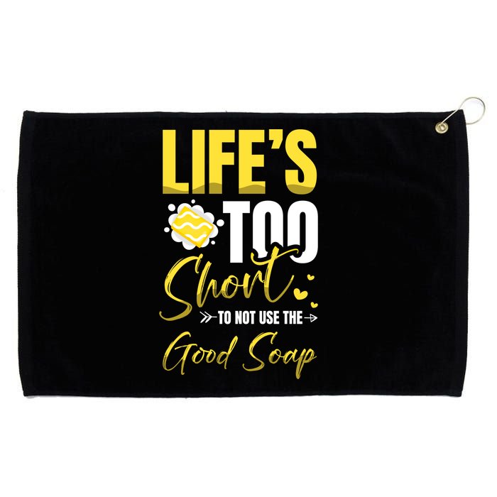 Good Soap Dealer Soap Maker Saponification Geek Meaningful Gift Grommeted Golf Towel