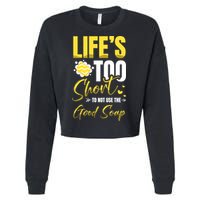 Good Soap Dealer Soap Maker Saponification Geek Meaningful Gift Cropped Pullover Crew