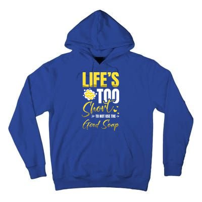 Good Soap Dealer Soap Maker Saponification Geek Meaningful Gift Tall Hoodie