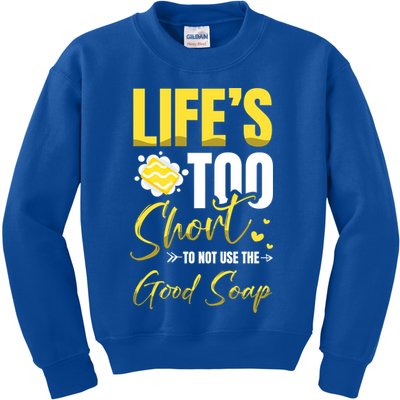 Good Soap Dealer Soap Maker Saponification Geek Meaningful Gift Kids Sweatshirt