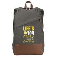 Good Soap Dealer Soap Maker Saponification Geek Meaningful Gift Cotton Canvas Backpack