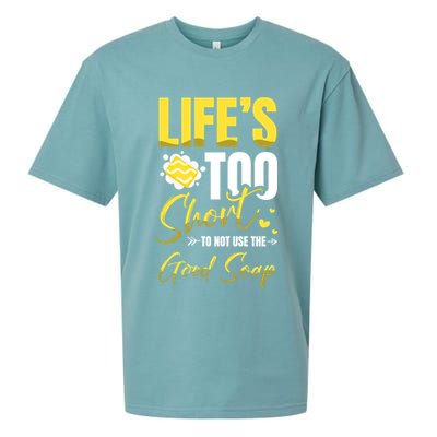 Good Soap Dealer Soap Maker Saponification Geek Meaningful Gift Sueded Cloud Jersey T-Shirt