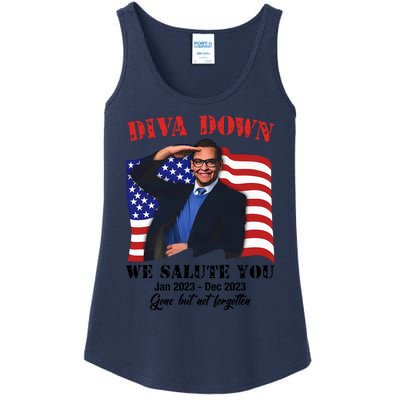 George Santos Diva Down We Salute You Ladies Essential Tank