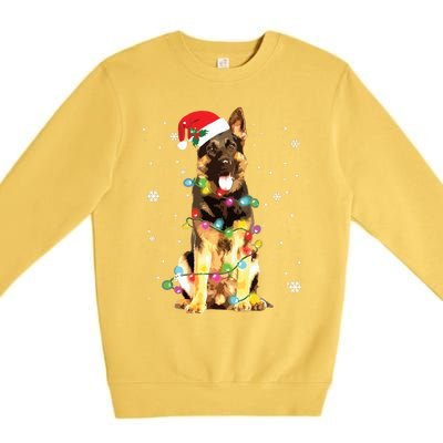 German Shepherd Dog Tree Christmas Sweater Xmas Dogs Gifts Premium Crewneck Sweatshirt