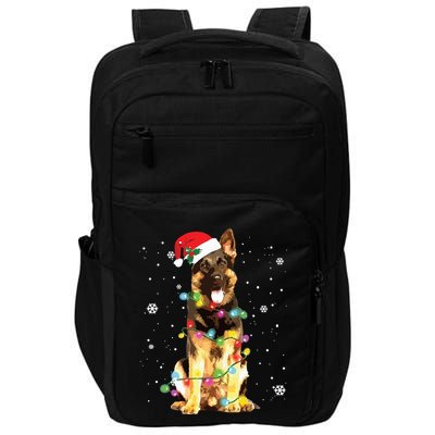German Shepherd Dog Tree Christmas Sweater Xmas Dogs Gifts Impact Tech Backpack