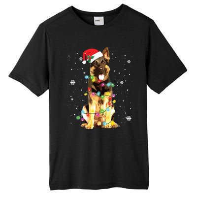 German Shepherd Dog Tree Christmas Sweater Xmas Dogs Gifts Tall Fusion ChromaSoft Performance T-Shirt