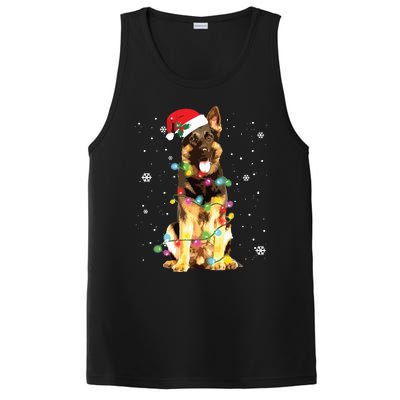 German Shepherd Dog Tree Christmas Sweater Xmas Dogs Gifts PosiCharge Competitor Tank