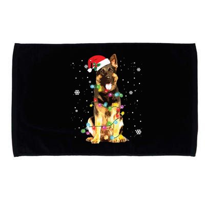 German Shepherd Dog Tree Christmas Sweater Xmas Dogs Gifts Microfiber Hand Towel