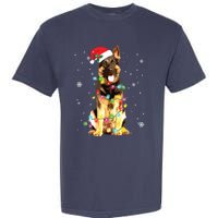 German Shepherd Dog Tree Christmas Sweater Xmas Dogs Gifts Garment-Dyed Heavyweight T-Shirt