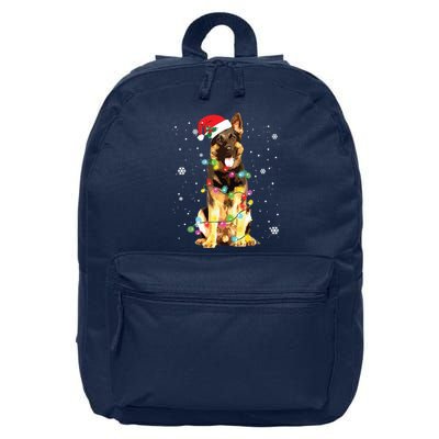 German Shepherd Dog Tree Christmas Sweater Xmas Dogs Gifts 16 in Basic Backpack