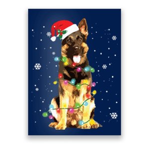 German Shepherd Dog Tree Christmas Sweater Xmas Dogs Gifts Poster