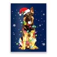 German Shepherd Dog Tree Christmas Sweater Xmas Dogs Gifts Poster