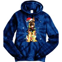 German Shepherd Dog Tree Christmas Sweater Xmas Dogs Gifts Tie Dye Hoodie