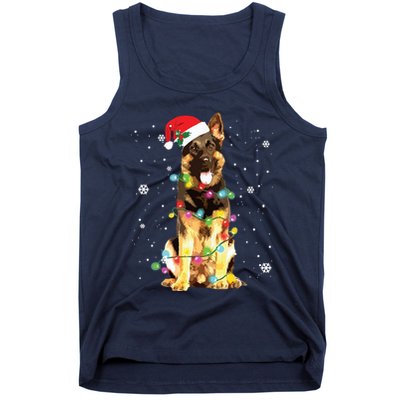 German Shepherd Dog Tree Christmas Sweater Xmas Dogs Gifts Tank Top