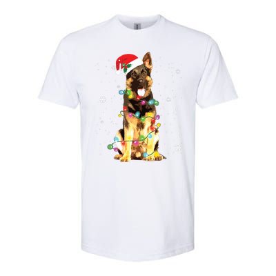 German Shepherd Dog Tree Christmas Sweater Xmas Dogs Gifts Softstyle CVC T-Shirt