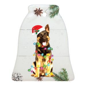 German Shepherd Dog Tree Christmas Sweater Xmas Dogs Gifts Ceramic Bell Ornament