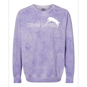 German Shepherd Dog Logo Colorblast Crewneck Sweatshirt