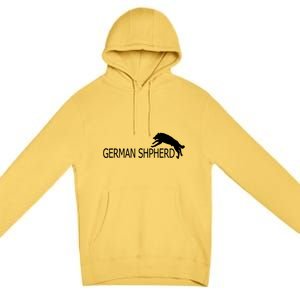 German Shepherd Dog Logo Premium Pullover Hoodie