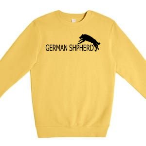 German Shepherd Dog Logo Premium Crewneck Sweatshirt